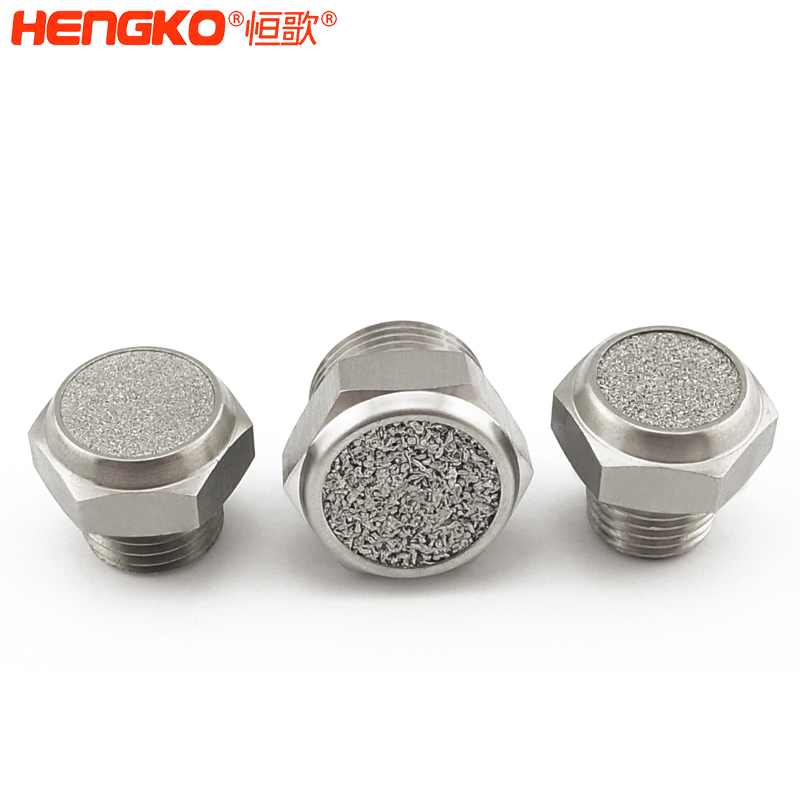 不銹鋼粉末/絲網燒結平頭消音器_降噪氣動消聲器 Featured Image