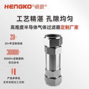 工藝氣體專用過濾器_高純UHP超純氣流微粒直通一體式過濾器