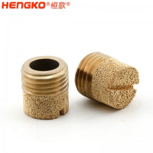 廠家生產加工1分2分4分8分青銅HD型消音器耐高溫消音降噪，氣動元件電磁閥堵頭消音器