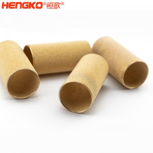 廠家定制生產(chǎn)銅粉末過濾芯燒結(jié)銅濾芯濾管孔隙均勻，銅燒結(jié)除塵防塵過濾銅管
