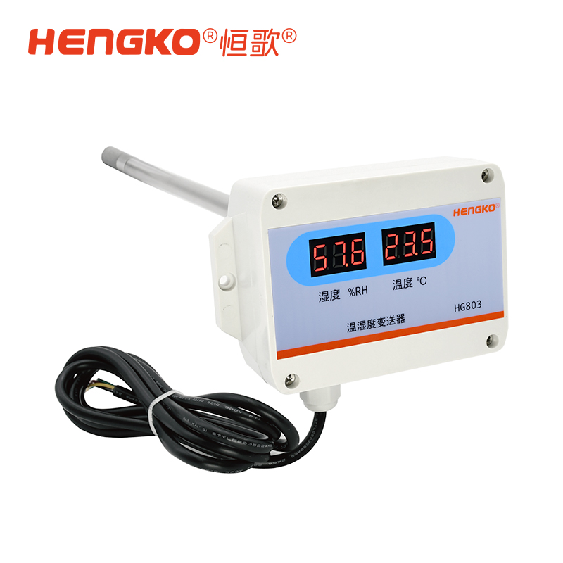 4-20mA 不銹鋼帶顯-HG803管道式溫濕度測(cè)試儀 Featured Image