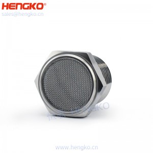 恒歌生產絲網燒結316不銹鋼平頭消聲器,消音耐用不銹鋼氣動過濾元件