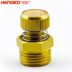 廠家批發HSD型可調節青銅消聲消音器多規格耐高溫消音降噪,用于電磁閥氣動靜音器接頭