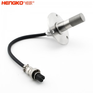 RS485遠(yuǎn)程高精度法蘭盤溫濕度傳感器高靈敏,數(shù)字信號濕度傳感器防水探頭