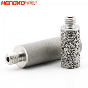 廠家來圖定制粉末燒結316L不銹鋼過濾器濾芯防塵耐腐蝕，用于化工制藥