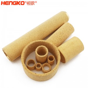 工廠價(jià)格供應(yīng)燒結(jié)粉末銅過(guò)濾管反沖洗3-90微米過(guò)濾系統(tǒng)用